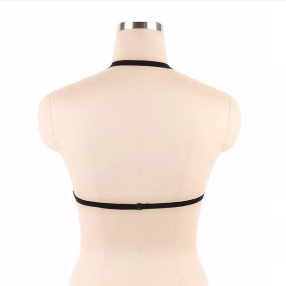 Sexy Strappy Caged Harness Bra Black - Picture 4 of 4